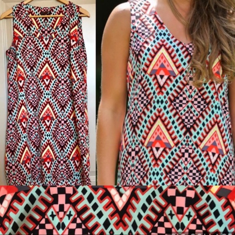 Renee C. Super cute geometric dress